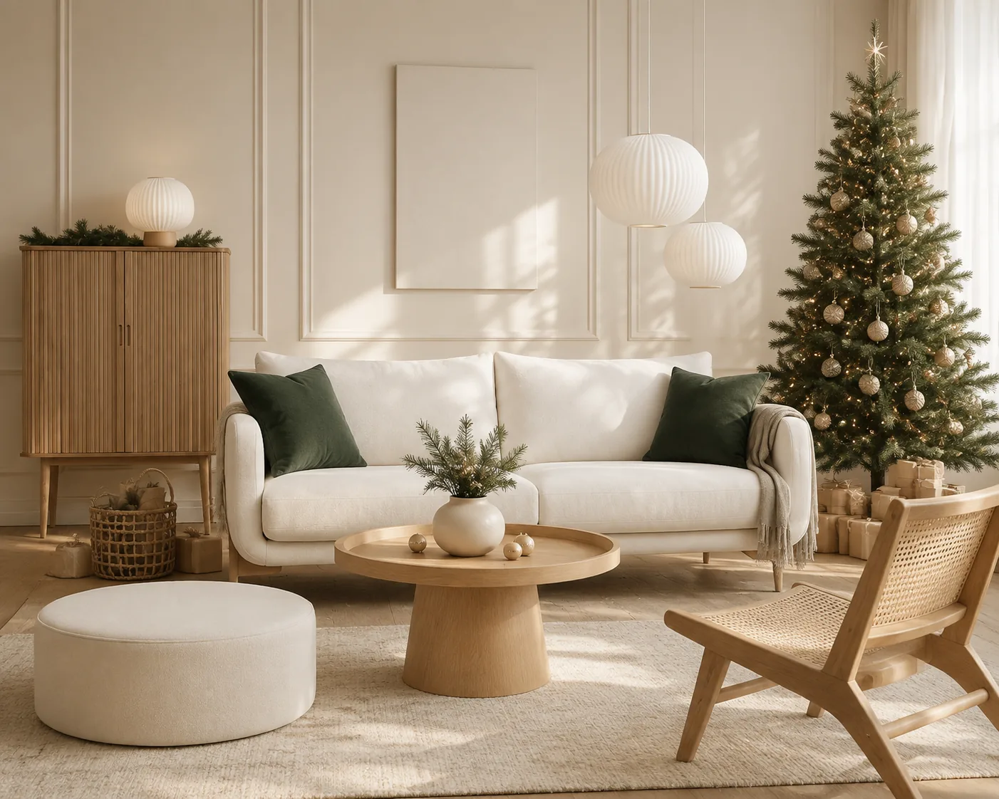 Wohnzimmer zu Weihnachten